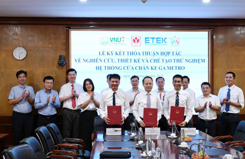 ETEK, ĐHQGHN VÀ HANOI METRO HỢP TÁC NGHIÊN CỨU, PHÁT TRIỂN CÔNG NGHỆ PHỤC VỤ ĐƯỜNG SẮT ĐÔ THỊ 